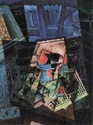 Juan Gris The still life in front of Window oil on canvas